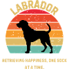 Labrador Retro Sunset