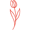 Sketch of a Red Flower