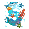 5th Birthday Sea Creatures