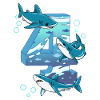 4th Birthday Shark
