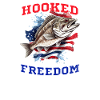Fisherman Hooked On Fishing Flag