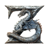 Letter "Z" in dragon design.