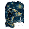 Galgo Español Starry Night