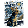 Chihuahua Starry Night