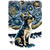 Chihuahua Starry Night