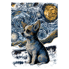 Chihuahua Starry Night