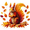 autumnal squirrel