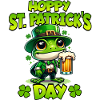 Grenouille de la Saint-Patrick