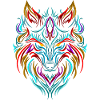 Wolf Tattoo Bunt
