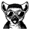 Lemur mit Sonnenbrille