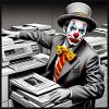 Clown am Kopierer