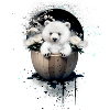 Bear,White Bear,Sakura,Anime,Manga, Asian