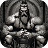 Fier guerrier viking germanique