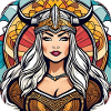 Proud Viking Germanin Shieldmaiden