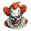 Zombie Clown Illustration