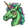 Zombie Einhorn Illustration