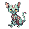 Zombie Cat Illustration
