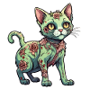 Zombie Cat Illustration