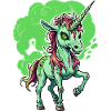 Zombie Einhorn Illustration