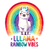 Llama Rainbow Vibes