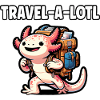 Lustiges Reise-Axolotl-Reisegeschenk
