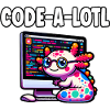 Funny Coding Axolotl Programming Gift