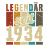 Legend since 1934 Birthday Gift