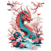 Japanese Dragon Aesthetic Streetwear Design