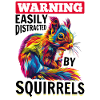 Funny Squirrel Animal Warning