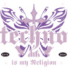Techno is my Religion Schmetterling