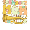 Groovy trombone player jazz music