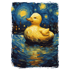 Badeente Starry Night