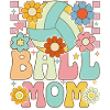Groovy Volleyball Mom Volleyball Player