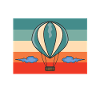 Retro Ballonpilot Heißluftballonpilot