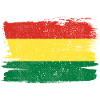 Bolivia Flag Bandiera Fred Vintage
