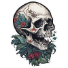 Tattoo Print Skull Design