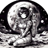 Manga Astronaut Mädchen