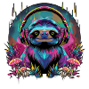 Sloth Mushrooms Headphones Music