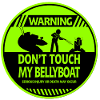 Bellyboat-Warnung