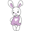 Cute cartoonish rabbit