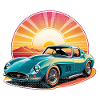 Oldtimer Sonnenuntergang