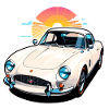 Oldtimer Sonnenuntergang