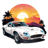 Oldtimer Sonnenuntergang