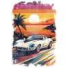 Oldtimer Sonnenuntergang