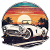 Oldtimer Sonnenuntergang