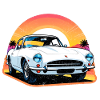 Oldtimer Sonnenuntergang