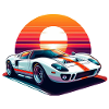 Oldtimer Sonnenuntergang