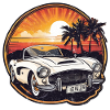 Oldtimer Sonnenuntergang