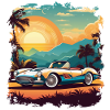 Oldtimer Sonnenuntergang