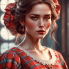 Lady in red